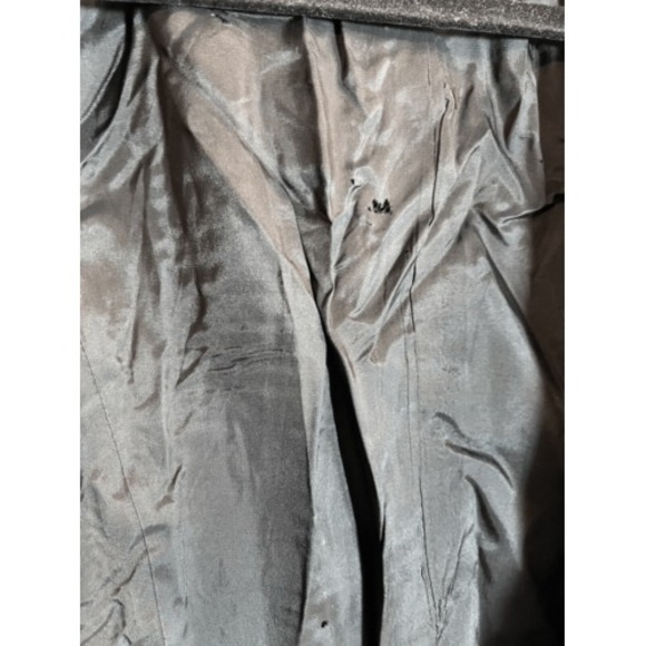 Vintage Moshita Couture Black Blazer Jacket Jeweled hook Closure Size 10 Flaws - Picture 6 of 12